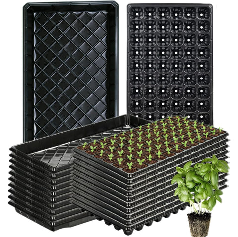 Omitgoter 72-cell seed tray with drainage holes for cleaner germination and improved aeration.