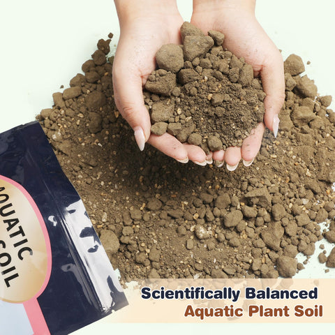 Omitgoter Aquatic Soil used as aquarium substrate for safe plant rooting.