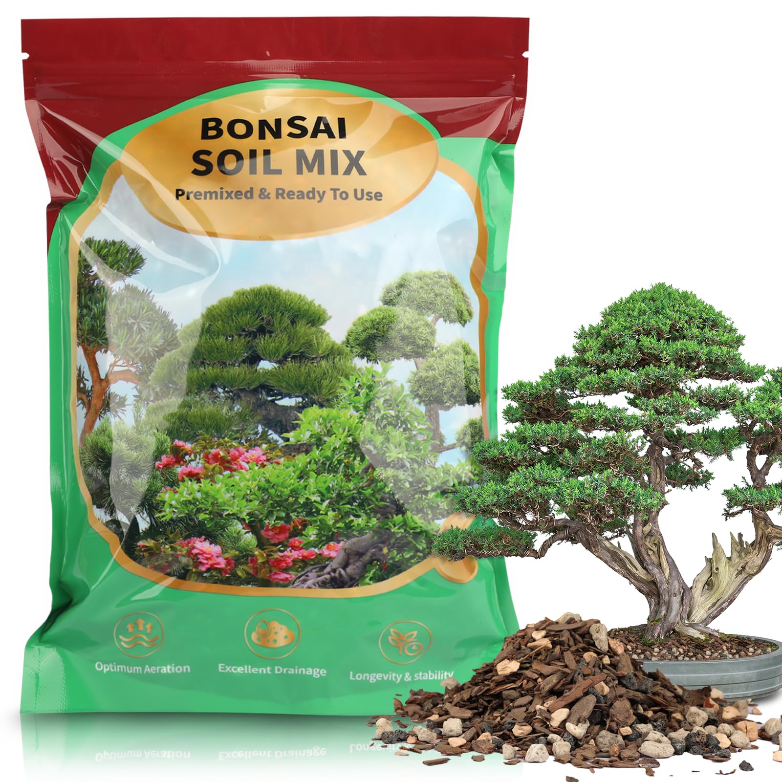 Omitgoter Bonsai Soil Mix drainage for healthy roots