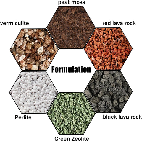 Organic porous structure for excellent drainage and airflow in soil mix