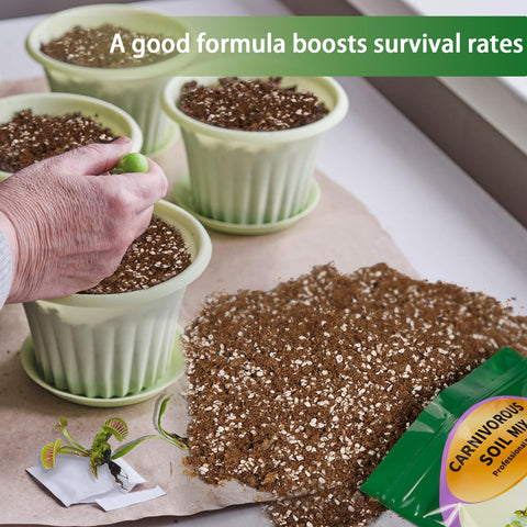Omitgoter moisture-retention soil maintains consistent moisture without overwatering.