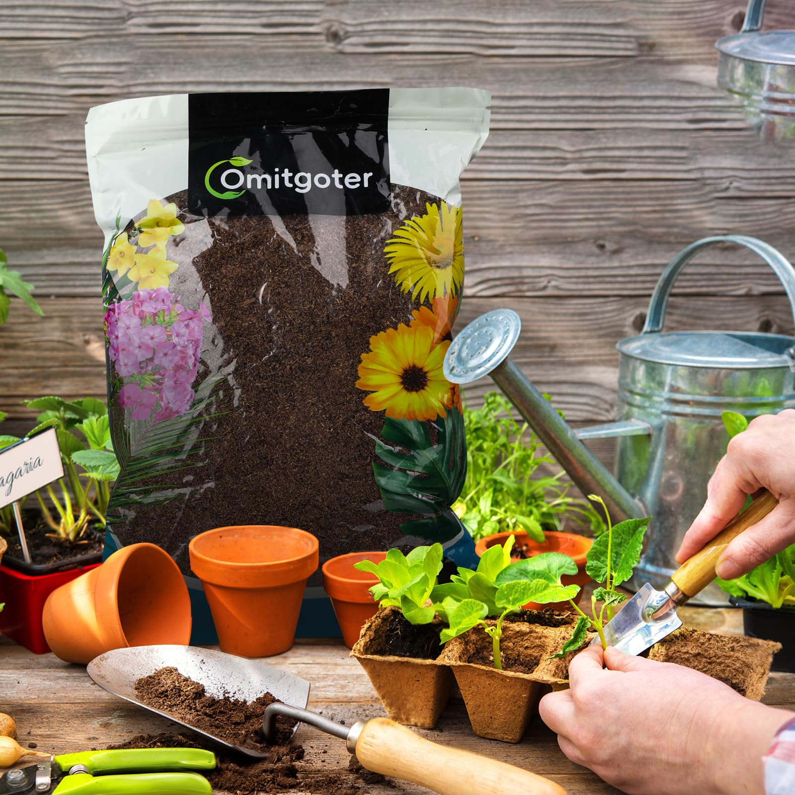 Omitgoter peat moss is lightweight and easy to mix into growing media.