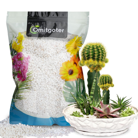 Omitgoter perlite 1qt bag close-up enhances soil aeration for roots