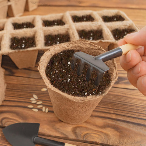 Omitgoter seedling soil for houseplants provides steady moisture and better root aeration.