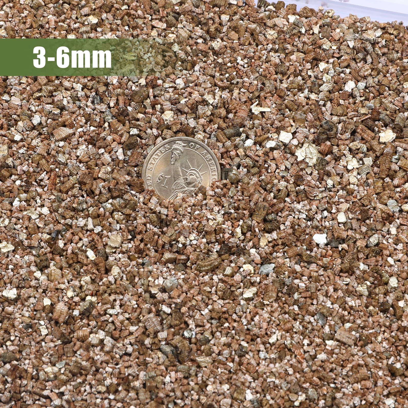 Omitgoter vermiculite pour-over potting mix helps maintain moisture.