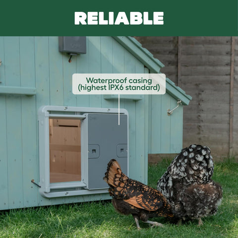 Omlet weatherproof control panel designed for harsh outdoor conditions