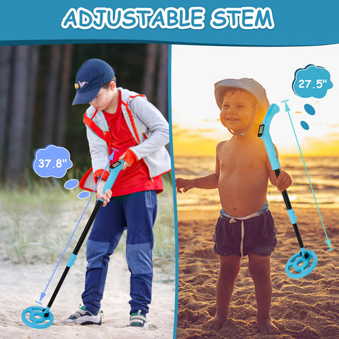 OMMO Kids Metal Detector six-inch search coil for better ground coverage