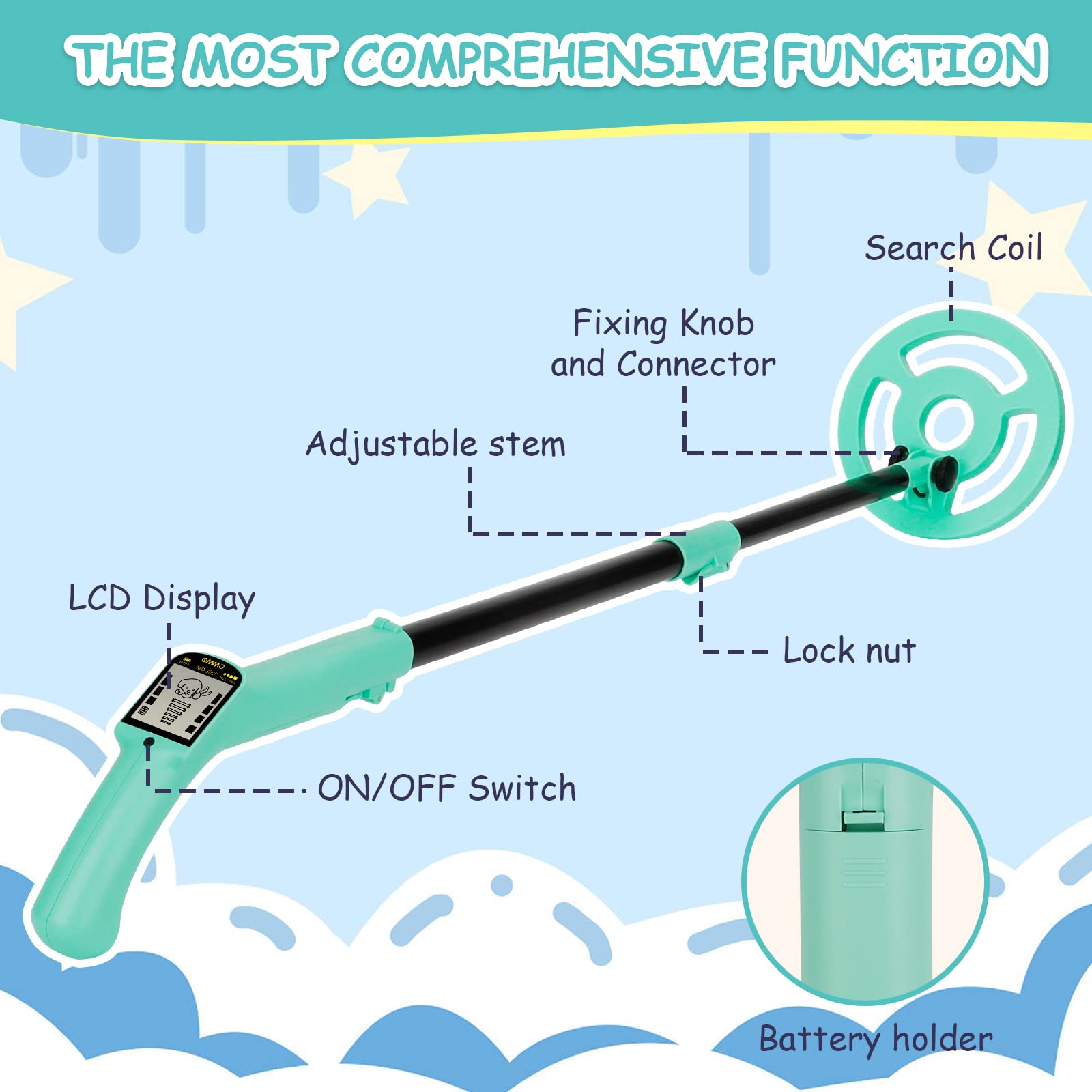 OMMO kid-friendly metal detector inspires outdoor exploration with safe gear