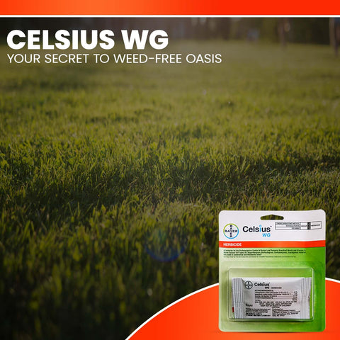 OMNI DEPOT Celsius WG pre and post-emergent action helps control weeds before and after germination