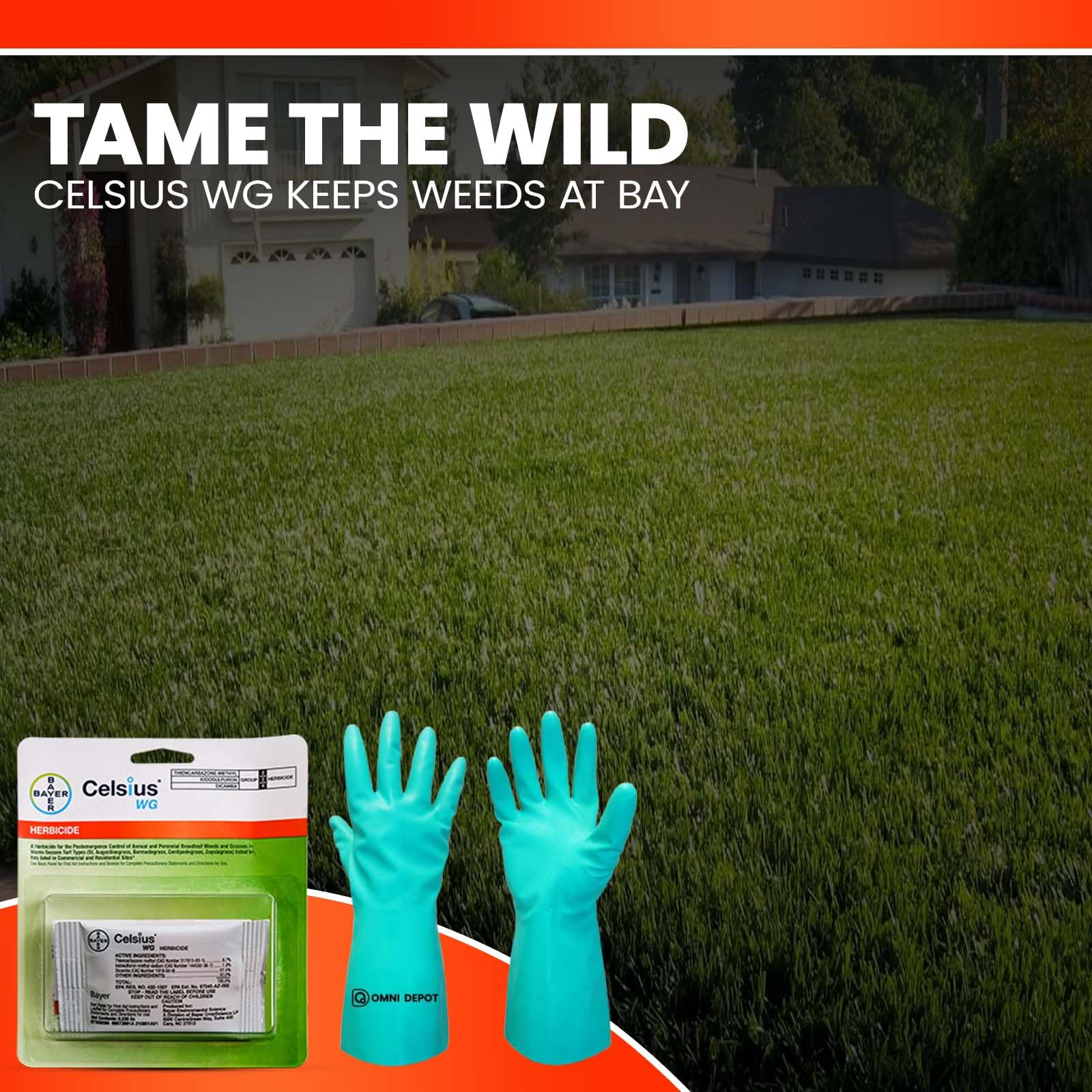 OMNI DEPOT Celsius WG water-dispersible granules that mix quickly for even coverage