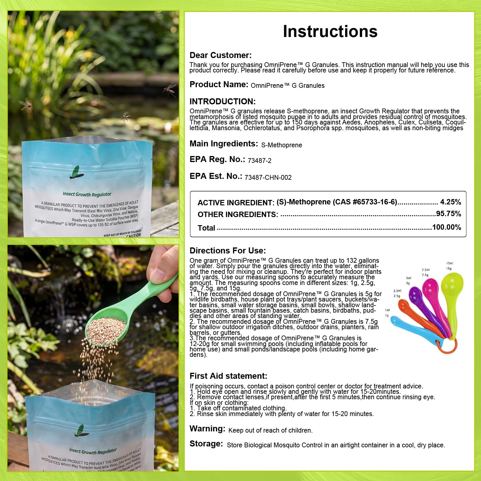 OmniPrene EPA-certified mosquito control for safe home use.