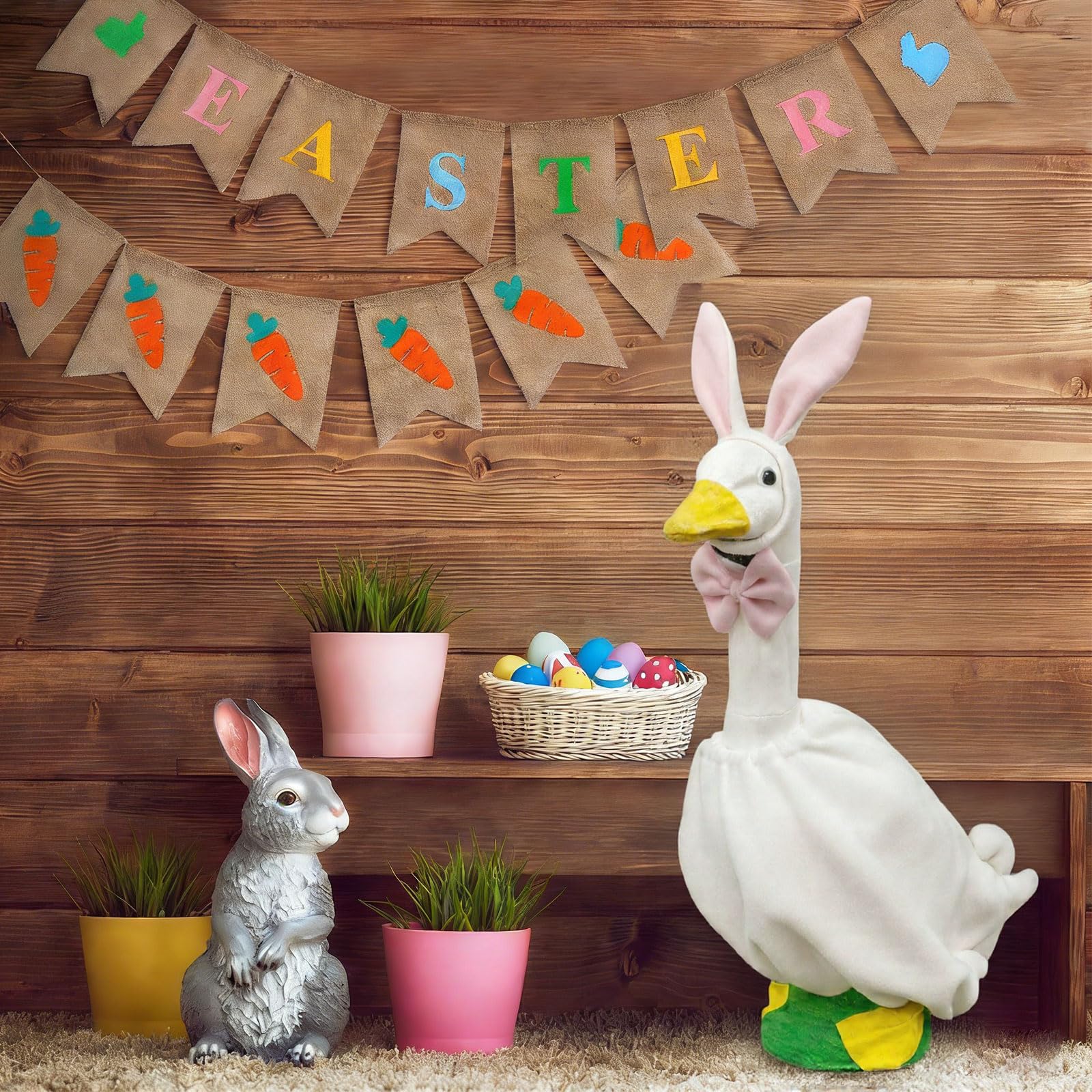 On-Airstore complete Easter outfit for coordinated garden decor.