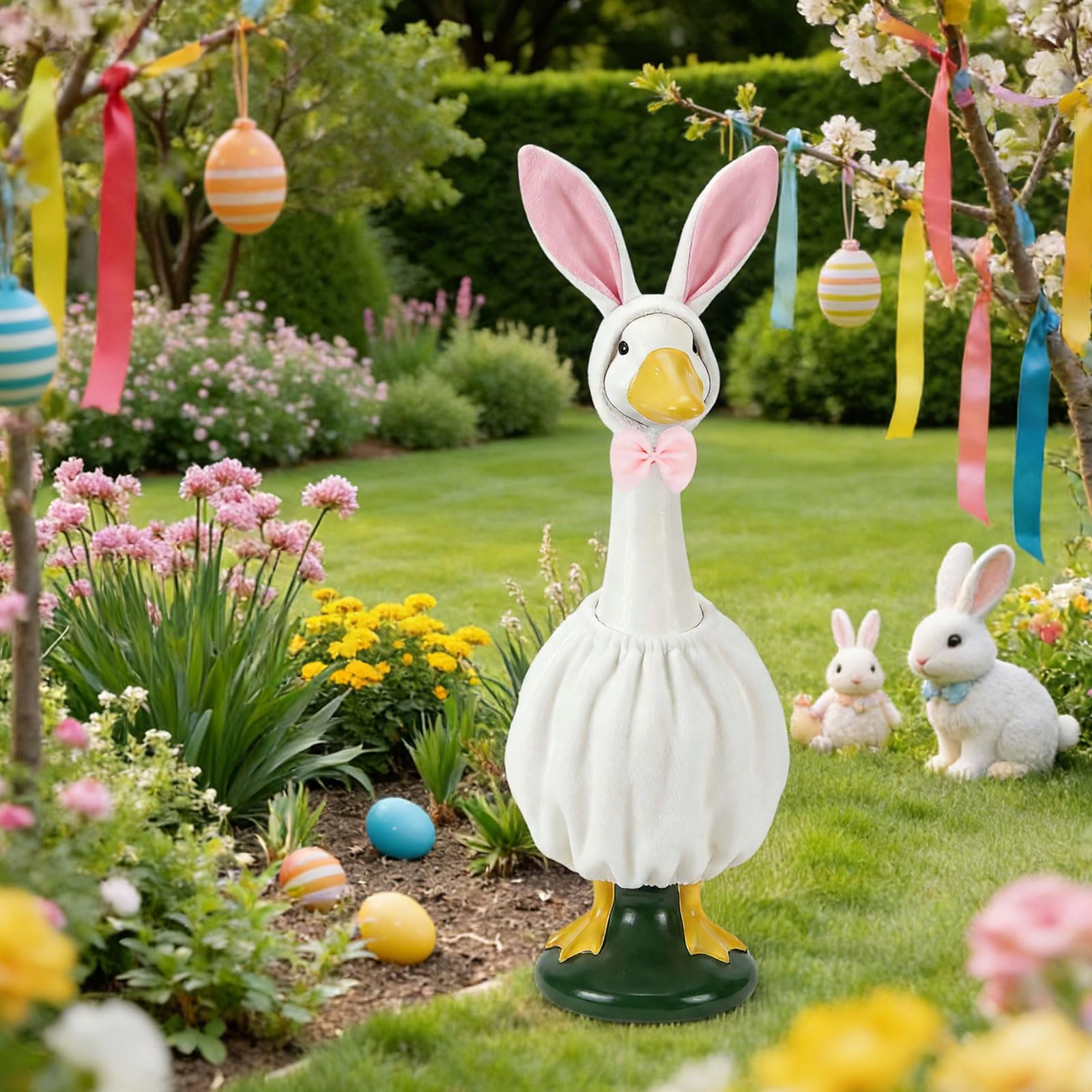 On-Airstore fluffy tail detail enhances whimsical spring appearance.