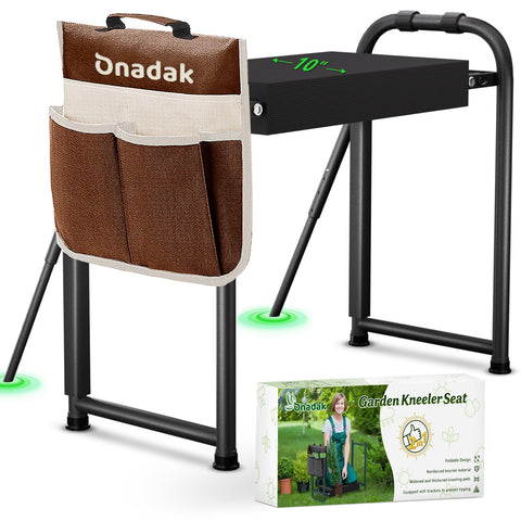Onadak heavy-duty kneeler with sturdy dual legs for safer gardening