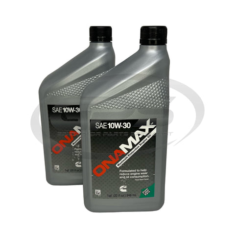 Onan ONAMAX oil bottles for spec P through R lubrication