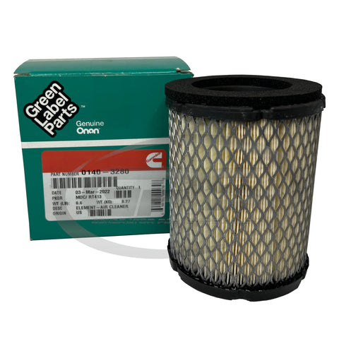 Onan spark plug 167-0275 included for reliable ignition