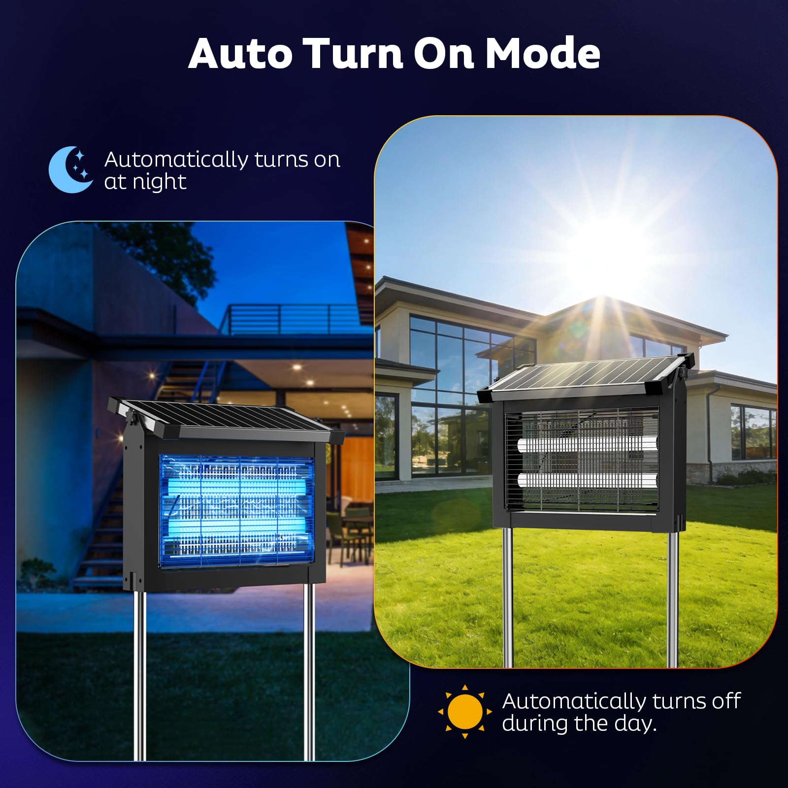 OnBeam automatic dusk activation mode indicator for hands-free operation