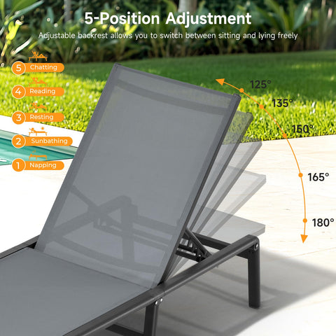 ONBRILL foldable outdoor lounge chair storage for compact spaces