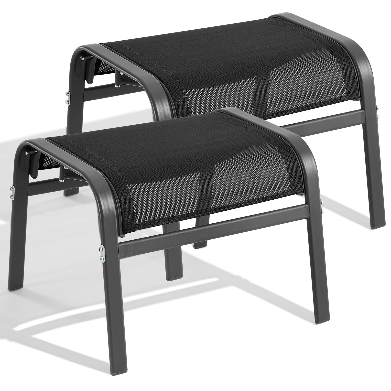 ONBRILL outdoor ottoman footrest 2-pack for patio seating and extra leg relief.