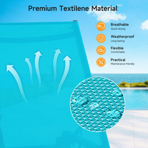 ONBRILL rust-proof aluminum frame resists weather for long-lasting use