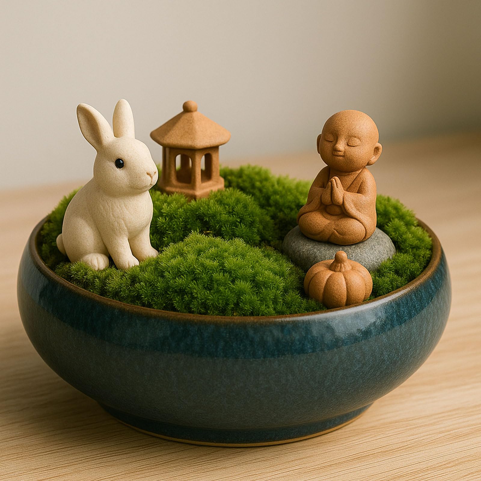Detailed glaze texture of ceramic lotus bowl highlighting timeless home aesthetic.