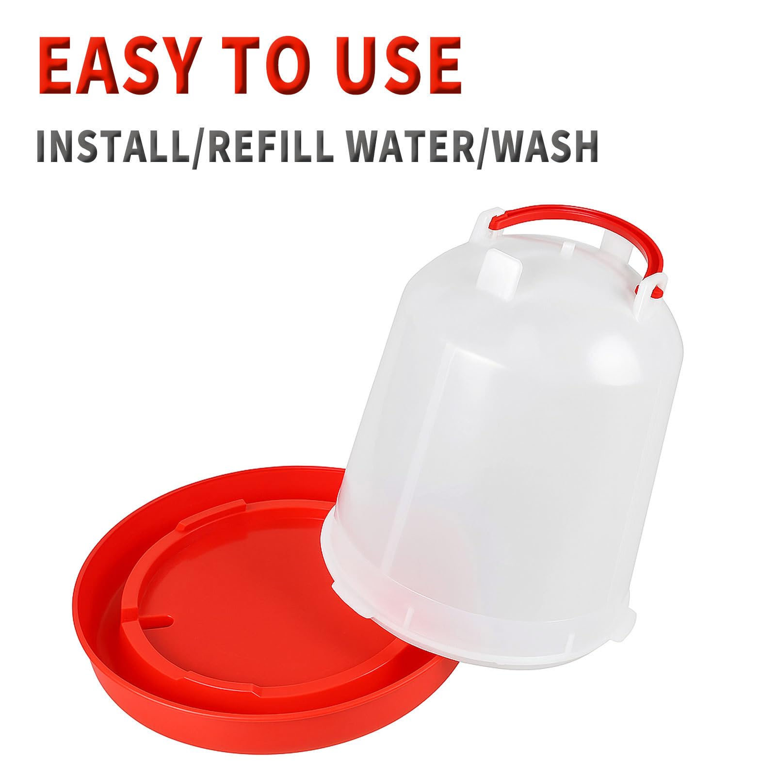 Oncpcare multi-poultry waterer supports ducks, turkeys, and backyard birds.