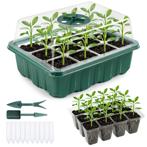 Ondware seed starter tray with 12-cell layout for efficient germination