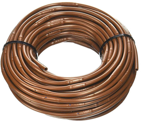 One Stop Outdoor 100ft brown dripline roll for uniform irrigation coverage