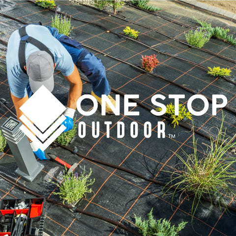 One Stop Outdoor drip irrigation tee fitting for expanding your watering layout.