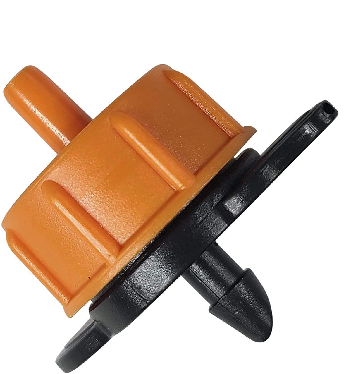 One Stop Outdoor orange drip emitter 4 GPH for consistent garden irrigation.