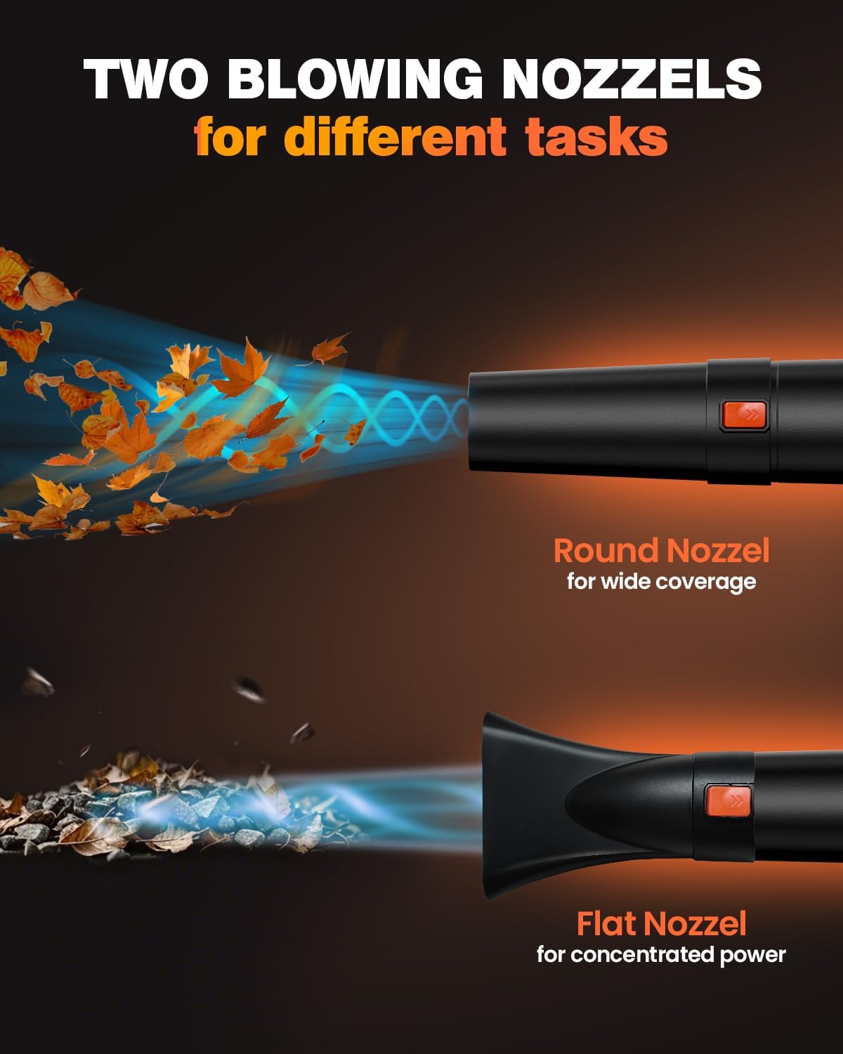 OneBird turbo mode boosts power for tough debris.