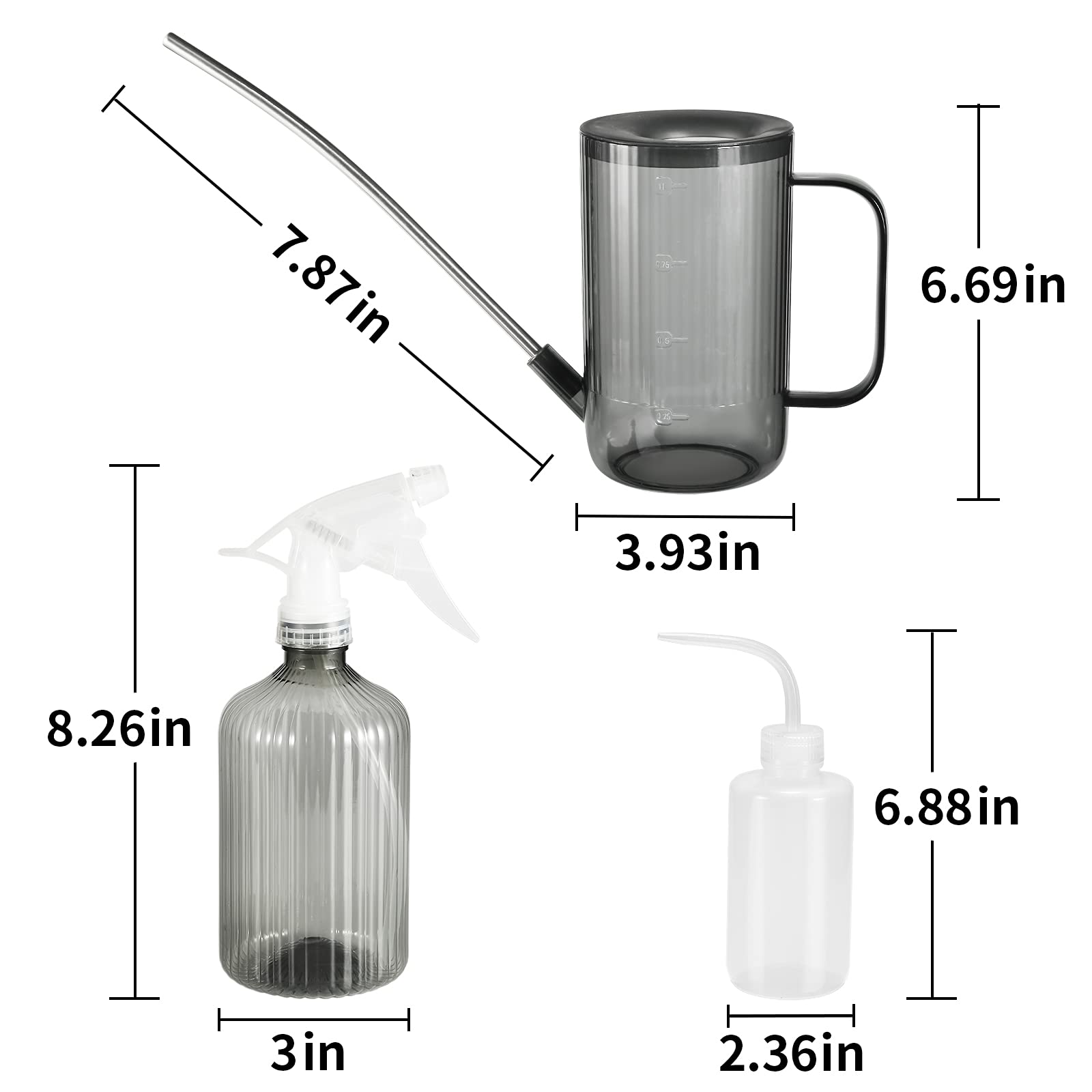 ONEDONE 8oz squeeze bottle for precise base watering of small pots