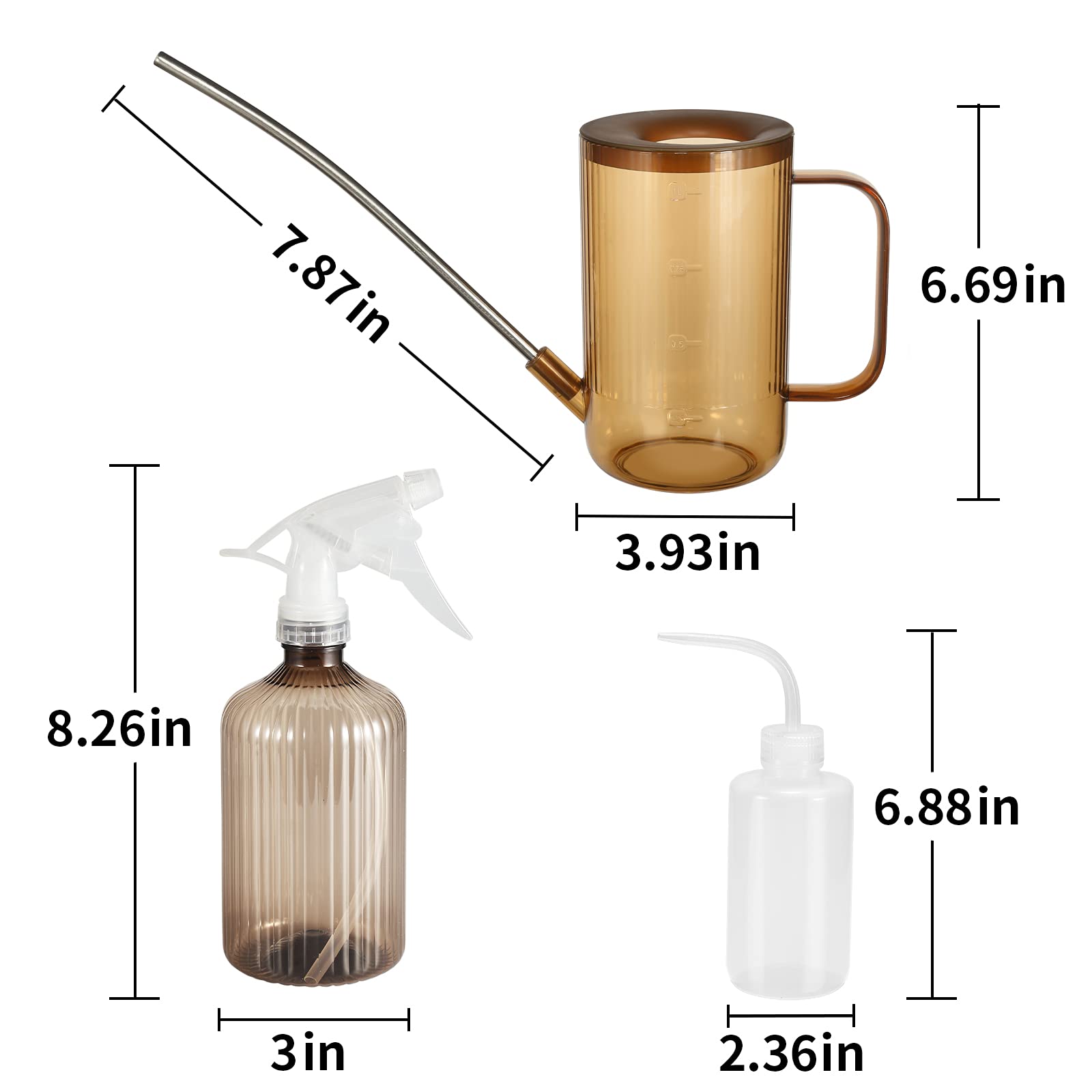 ONEDONE ergonomic handle and measurement marks help prevent overwatering.