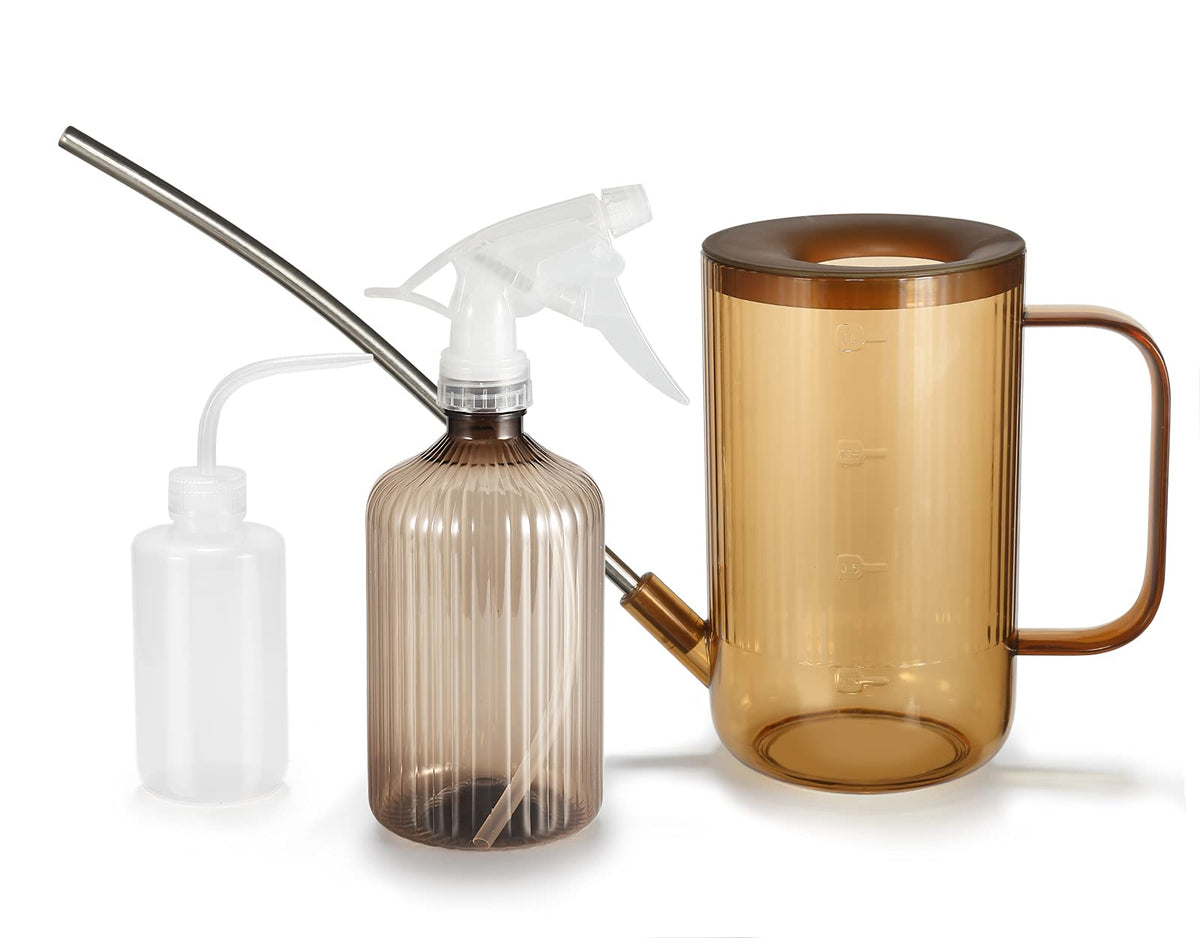 ONEDONE watering can with long spout enables precise root watering with minimal splash.