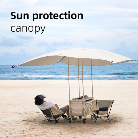 ONEFOREST portable wagon for yards, beaches, picnics, and outdoor events.