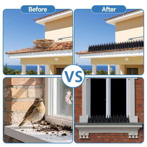 Oneluner durable ABS spikes withstand weather for year-round use.