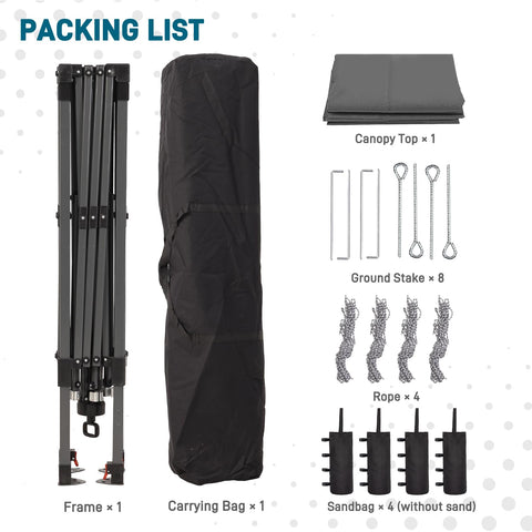 Oneofics carrying bag keeps the canopy compact and transport-ready.