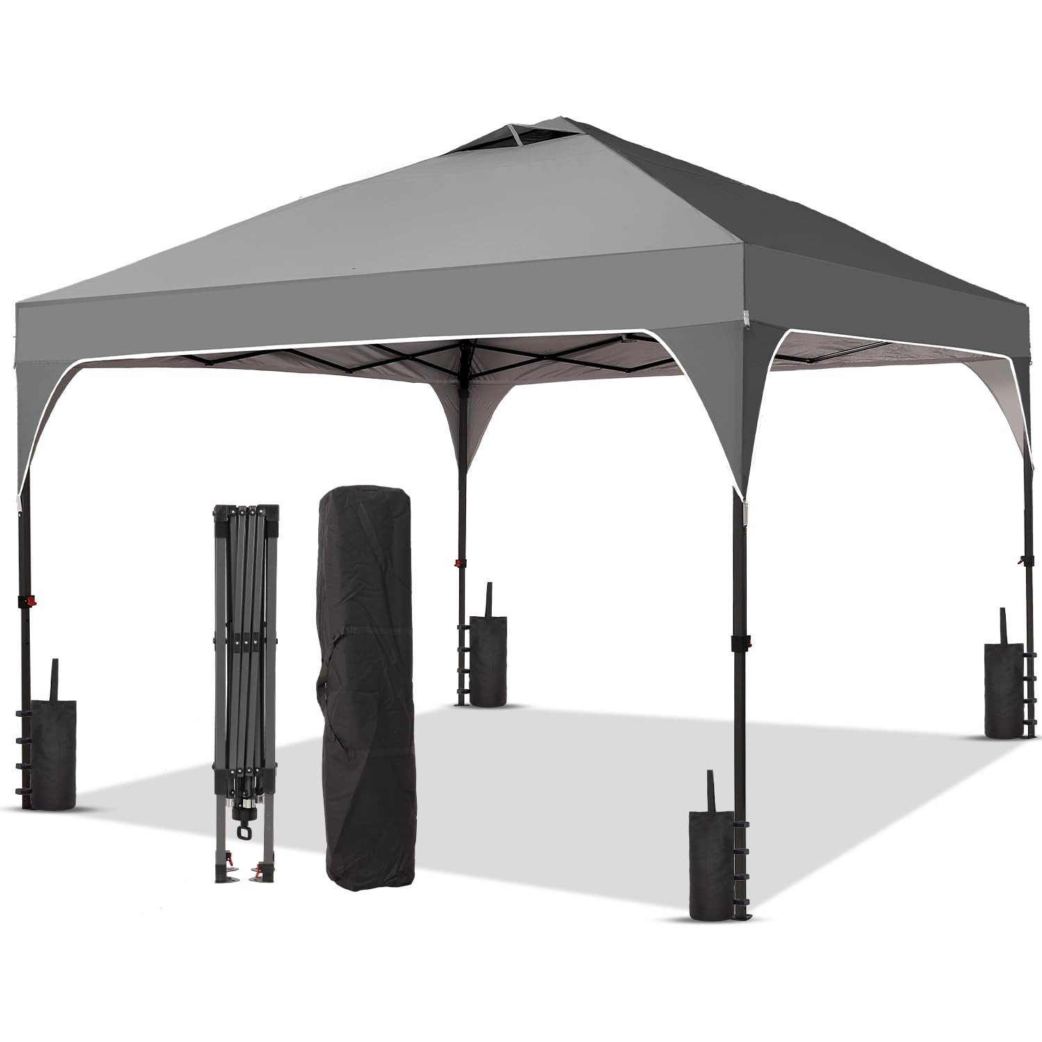 Oneofics 8x8 ft canopy top cover shielding sun during outdoor events.