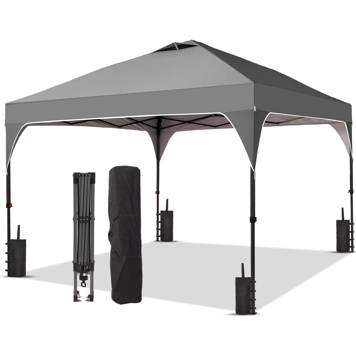 Oneofics 8x8 ft canopy top cover shielding sun during outdoor events.
