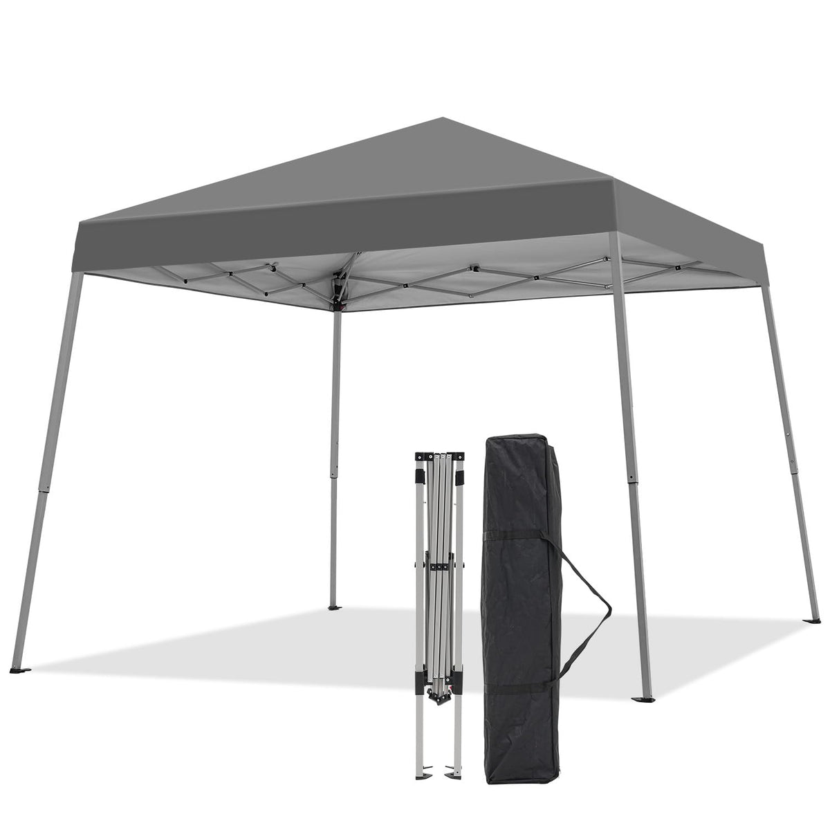 Oneofics canopy 10x10 frame shows sturdy steel construction for durable outdoor shade