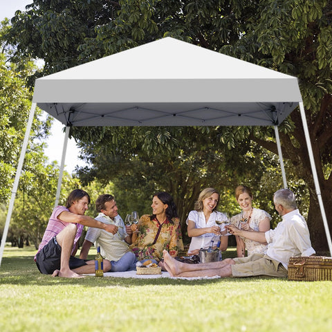 Oneofics canopy-8x8-cover-white illustrates a clean, compact shade option for smaller spaces.