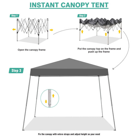 Oneofics canopy easy setup highlights quick tool free assembly for outdoors