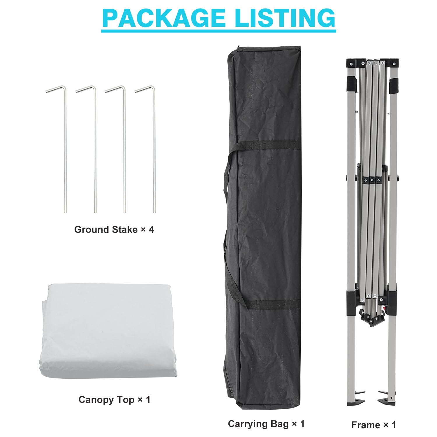 Oneofics canopy multi-use-scenarios presents versatile setup for fairs, beach, and camping.