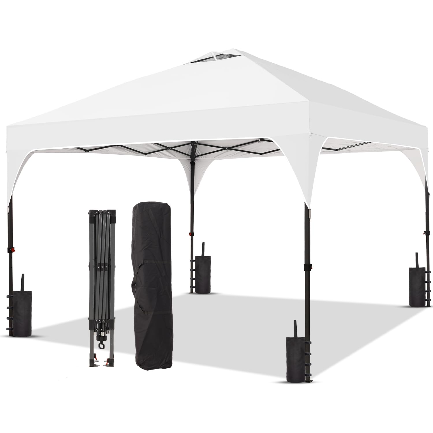Oneofics canopy popup assembly showing tool-free setup