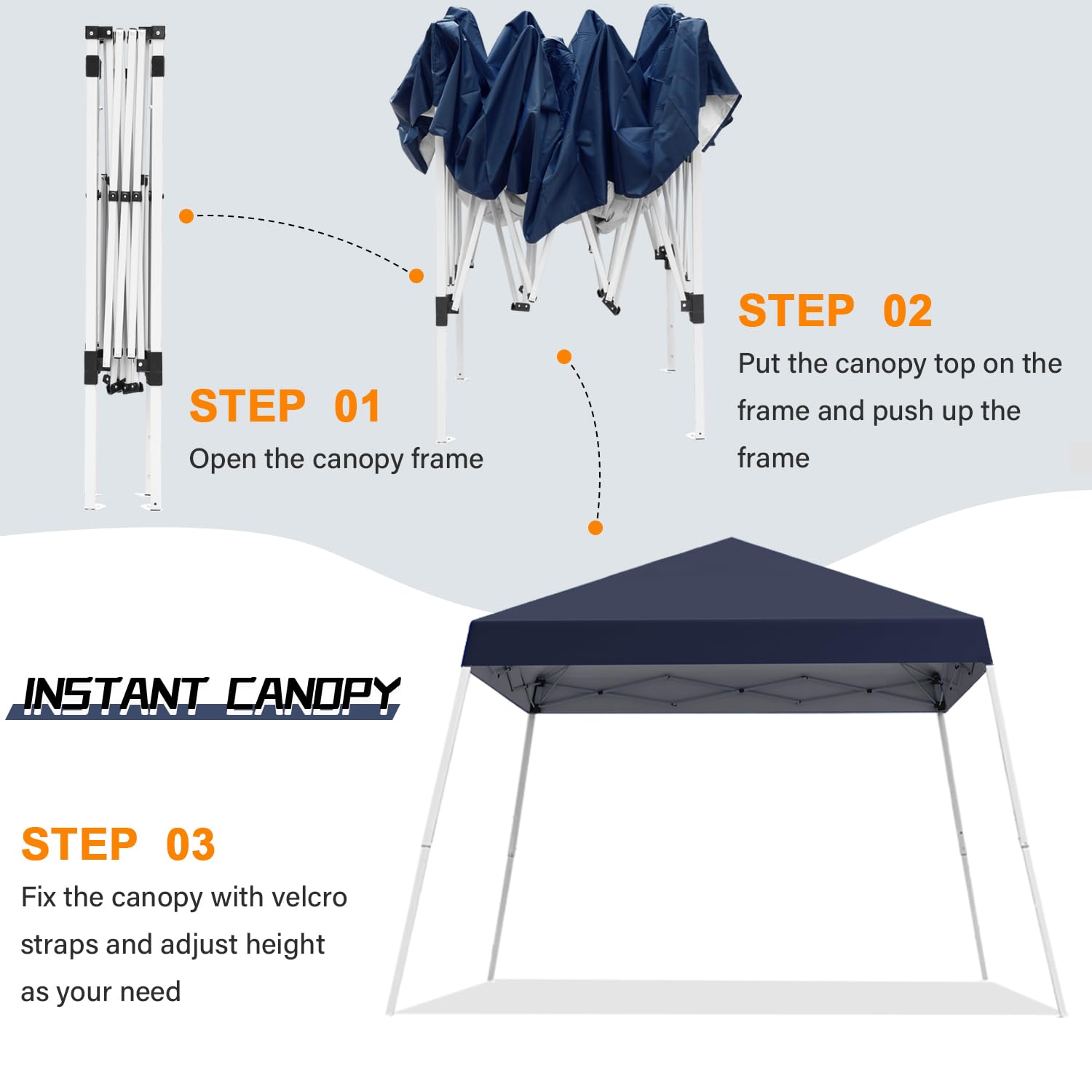Oneofics canopy top cover provides UV protection for sunny days.