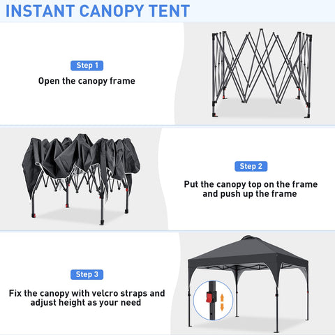 Oneofics pop-up canopy sandbags stabilize on windy days.