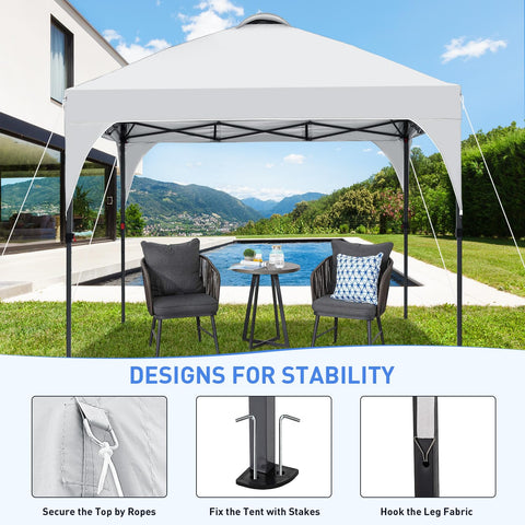Oneofics pop-up canopy fabric demonstrates waterproof and UV protection.