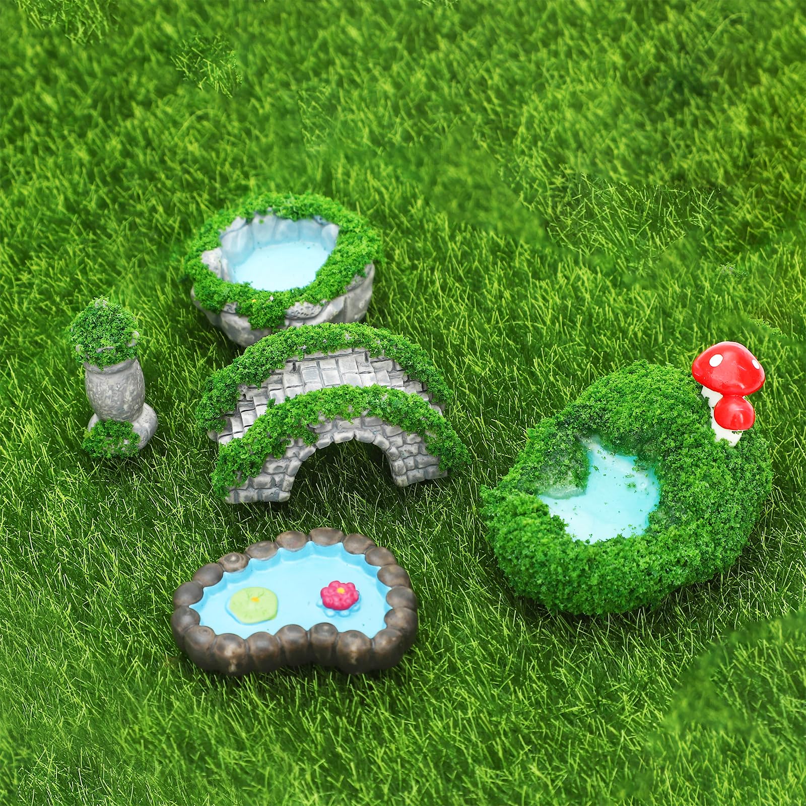 ONEST diy craft miniatures set for creative garden displays