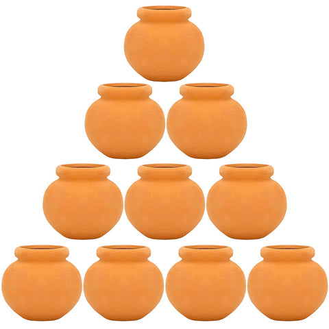 ONEST miniature clay pot close-up reveals red terracotta texture for tiny plant décor