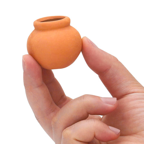 ONEST ten-piece clay pot set showcases sturdy, odorless material for safe indoor crafts